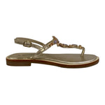 Valleverde Infradito Basso Oro con Pietre Gioiello da Donna