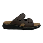 Valleverde Ciabatta Marrone in Pelle con Doppio Strappo da Donna