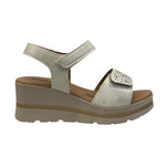 Valleverde Sandalo Avorio con Doppio Strappo da Donna