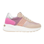 Nero Giardini Sneakers Cipria in Camoscio e Tela da Donna