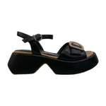 Luciano Barachini Sandalo Nero con Zeppa da Donna