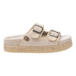 Refresh Ciabatta Platform Ghiaccio con Doppia Fibbia da Donna