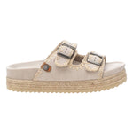 Refresh Ciabatta Platform Ghiaccio con Doppia Fibbia da Donna