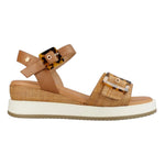 Carmela Sandalo Camel in Pelle e Raffia da Donna