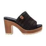 Refresh Scalzato Nero in Raffia t.9 da Donna