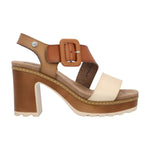 Refresh Sandalo Taupe con Dettaglio Cuoio e Beige t.9 da Donna