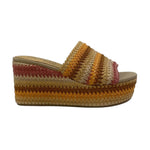 Carmela Scalzato Beige Multi con Zeppa e Motivo Intrecciato da Donna