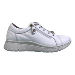 Enval Soft Sneakers Bianca in Pelle con Accessorio Gioiello da Donna