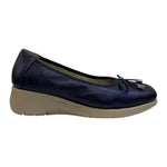 Susimoda Ballerina Blu in Pelle Laminata con Zeppa da Donna