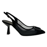 Melluso Chanelle Donna in Camoscio e Rete Nera con Tacco Sottile 80mm