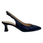 Melluso Chanelle Donna in Pelle Laminata Blu con Tacco a Rocchetto 60mm