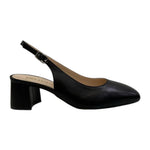Melluso Chanelle Donna in Pelle Nera con Tacco Largo 50mm