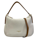 Nannini Firenze Borsa a Spalla Yara Donna in Pelle Bianca Cognac con Tracolla