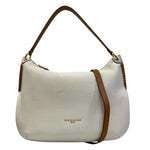 Nannini Firenze Borsa a Spalla Yara Donna in Pelle Bianca Cognac con Tracolla