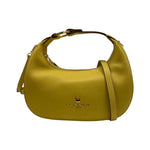 Nannini Firenze Mezzaluna Piccola Keira Donna in Pelle Gialla con Tracolla