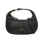 Nannini Firenze Mezzaluna Piccola Keira Donna in Pelle Nera con Tracolla