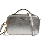 Nannini Firenze Borsa a Mano Keira Donna in Pelle Argento con Tracolla