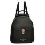 Nannini Firenze Zaino Keira Donna in Pelle Nero con Tasca con Pattina