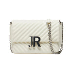 John Richmond Tracolla Bianco Argento Effetto Trapuntato da Donna