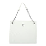 John Richmond Shopper Bianca Argento Effetto Trapuntato da Donna