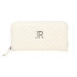 John Richmond Portafoglio Bianco Argento Effetto Trapuntato da Donna