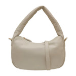 Gianni Conti Borsa a Spalla Donna in Pelle Crema con Tracolla e Manico Morbido