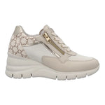 Nero Giardini Sneakers Beige con Lacci e Cerniera da Donna