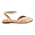 Frau Sandalo Beige a Ragnetto con Cinturino da Donna