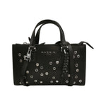 Nannini Firenze Borsa a Mano Flora Donna in Pelle Nera con Tracolla