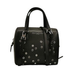 Nannini Firenze Bauletto a Mano Flora Donna in Pelle Nera con Borchie e Tracolla