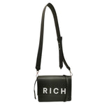 John Richmond Tracollina Nera Bianca Logata da Donna