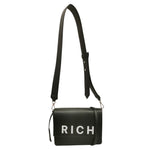 John Richmond Tracollina Nera Bianca Logata da Donna