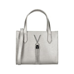Mario Valentino Borsa a Mano Piccola Donna in Colore Argento Laminato con Tracolla