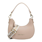 Mario Valentino Mezzaluna Piccola Donna Beige con Doppia Tracolla
