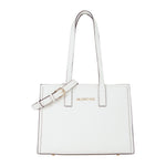 Mario Valentino Shopping Bag Bianca Samantha con Doppia Tracolla da Donna