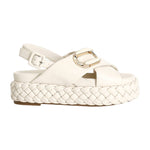 Cafènoir Sandalo Platform Burro Incrociato da Donna