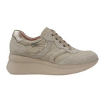 Callaghan Sneakers Avorio in Pelle con Zeppa da Donna