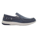 Lumberjack Mocassino Stile Barca Uomo in Nabuck Blu con Elastici Laterali