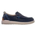 Lumberjack Mocassino Uomo in Tessuto Blu con Elastici Laterali