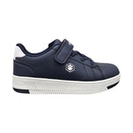 Lumberjack Sneakers Bambino in Ecopelle Blu con Strappo e Lacci Elasticizzati