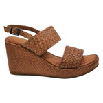 Vueva Sandalo Cuoio Intrecciato con Zeppa da Donna