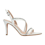 Albano Sandalo Bianco in Vernice con Strass t.9 da Donna