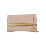 Albano Pochette Beige Effetto Cocco con Tracolla da Donna