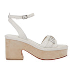 Janet&Janet Sandalo Burro in Pelle con Plateau t.10 da Donna