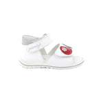 Primigi Sandalo Bianco Rosso con Strappo da Bambina