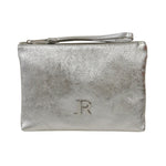 John Richmond Pochette Argento in Pelle Laminata da Donna