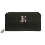 John Richmond Portafoglio Nero Argento in Pelle da Donna