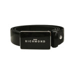 John Richmond Cintura Nera in Pelle da Uomo