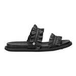 Cult Ciabatta Nera con Rouches da Donna