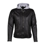 Mauritius Giubbotto Nero con Cappuccio in Felpa da Uomo